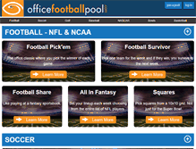 Tablet Screenshot of officefootballpools.com